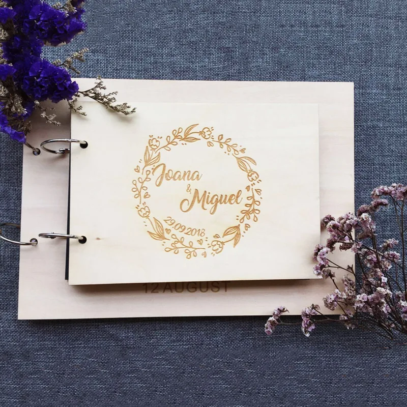 Personalized Modern Wedding Guest Book Guestbook Custom Name Date Wedding Decoration Bride To Be Couples Keepsake Guest book