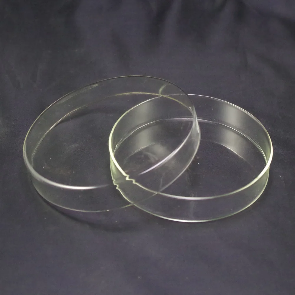 90mm Clear Borosilicate Glass Petri Dishes With Lids