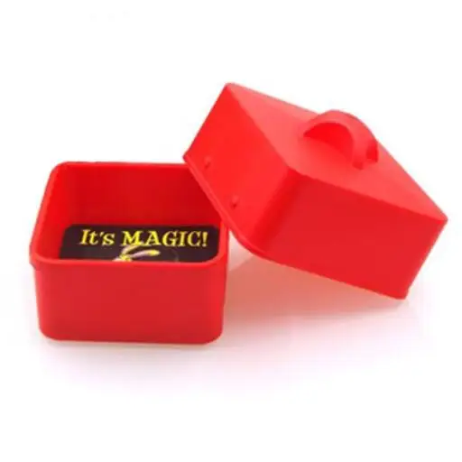 Magic Candy Box (Red) Magic Tricks Produce Objects Box Magia Stage Illusions Gimmick Objects Appearing From Empty Box Comedy