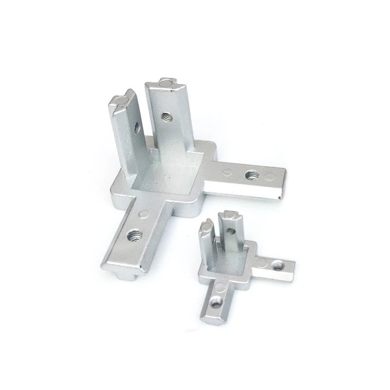 5pcs Slot L type 3-dimensional bracket 4040 Concealed 3-way corner connector EU standard 40 series Aluminum Profile parts