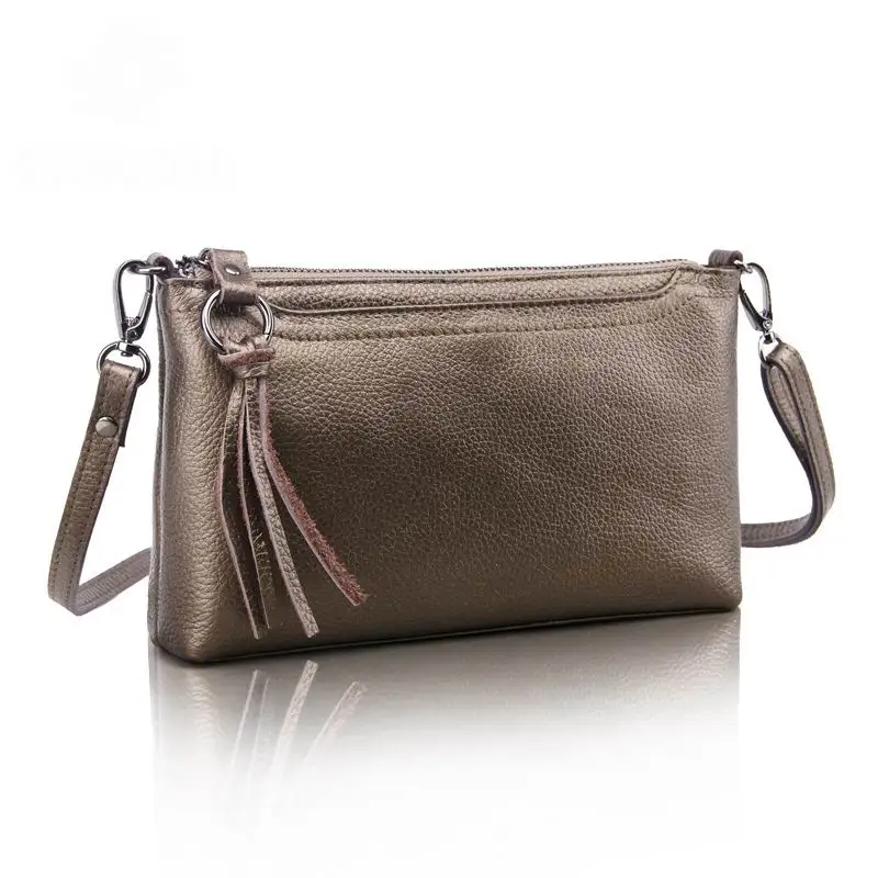 Fashion Messenger Bag For Women Genuine Leather Mini Clutch Bag real leather solid Women shoulder bags Casual lady handbag