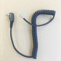 Bekeenon for DIY  microphone MIC cable K plug  4pins for Kenwood Baofeng Wouxun TYT Quansheng Puxing etc walkie talkie