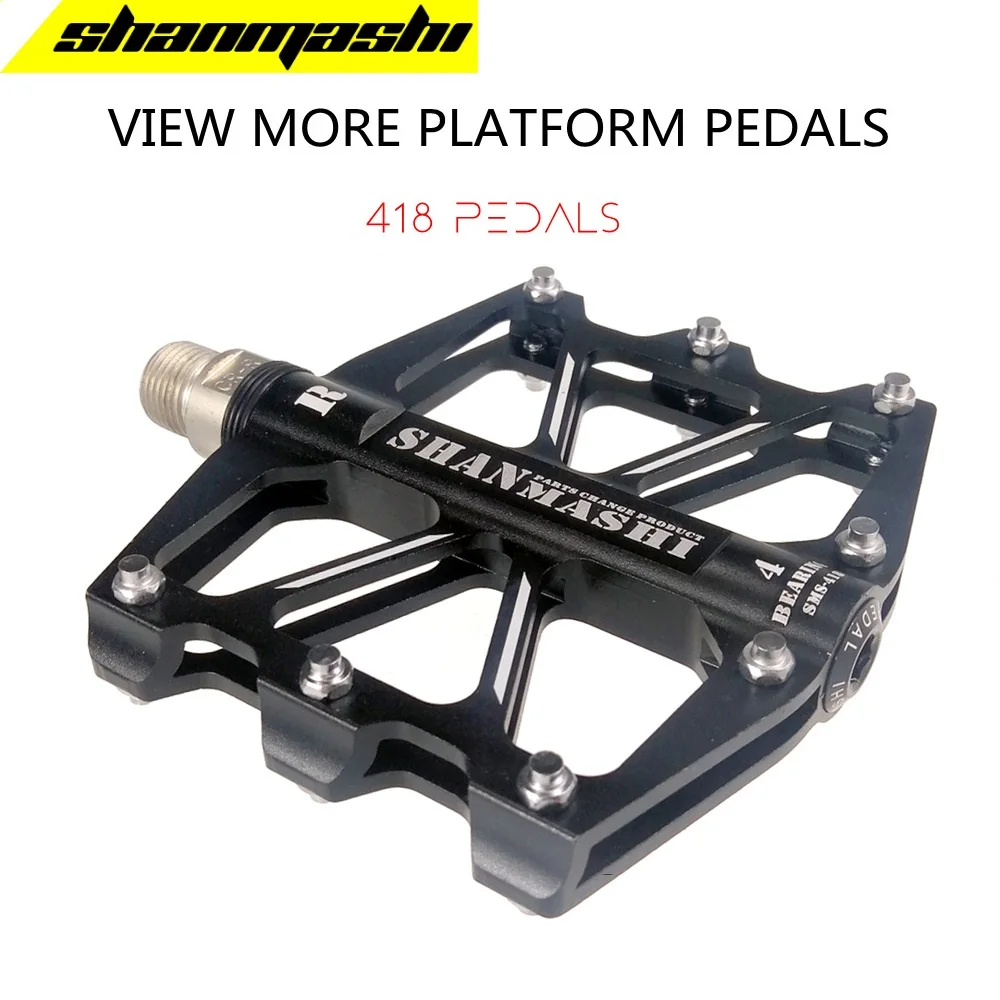 4 Bearing Ultralight Bike Pedal MTB Road Bicycle City Folding Bike Pedal 90mm*98mm*20mm 342g Cycling Parts Accessories Shanmashi