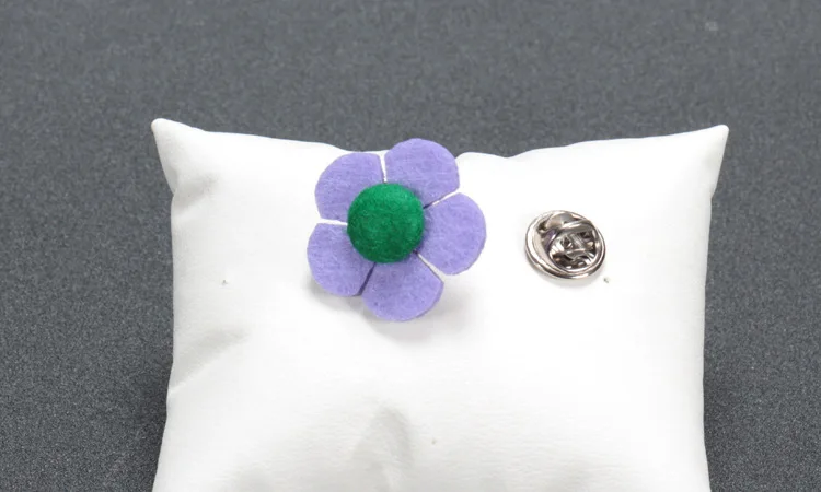 BoYuTe (20 Pieces/Lot) Classic Design Non-Woven Fabric Flower Brooch Brief Men Suit Lapel Pin Brooch