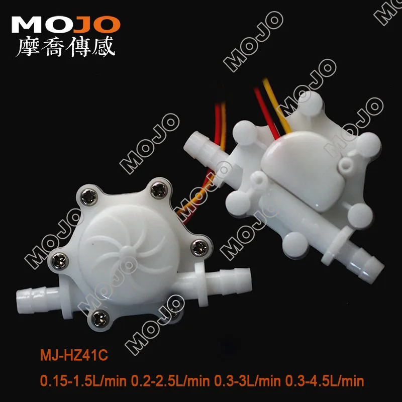 Gran oferta Sensor de flujo Hall MJ-HZ41C G1/4 ''medidor de flujo del calentador de agua del pezón 0.15-1.5L/min tipo PP
