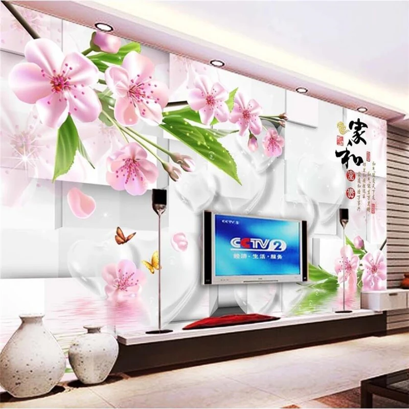 

papel de parede Custom wallpaper home and rich 3D stereo papier peint TV background wall living room bedroom hotel 3d wallpaper