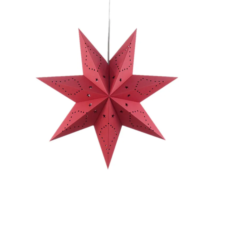 Lámpara colgante de Origami para decoración navideña, iluminación creativa de estrellas centelleantes, para vacaciones, café, comedor, niños