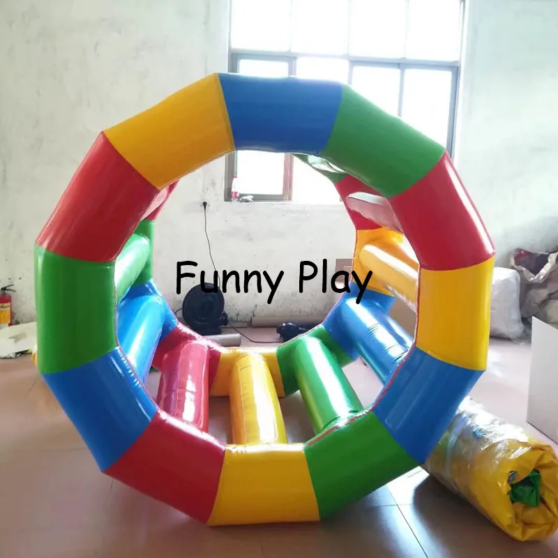 floating inflatable water roller wheel aqua toys for water play fun inflatable water roller human hamster