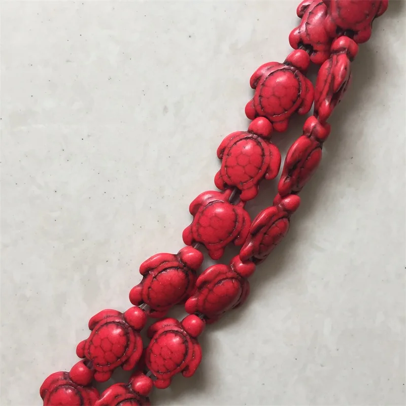 Turquoises Starfish Natural Loose Stone Spacer Howlite Seed Beads for DIY Making Jewelry Findings Bracelet Round Tube Leaf