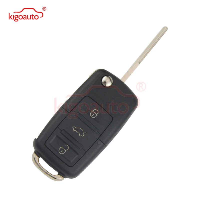 Kigoauto 1KO959753N Flip Key HU66 3 Button 434Mhz For VW Jetta Passat 50W 1KO 959 753 N  Remote Key