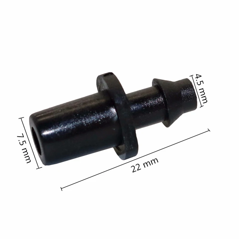6 mm/7.5 mm Single Barb Straight Connector Water Quick Coupling Pipe Connector Plastic for Garden Irrigation 1/4\