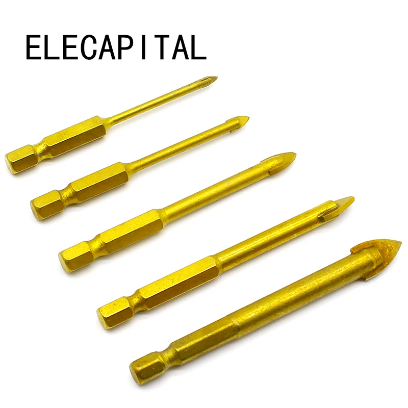 

Набор сверл из карбида вольфрама с шестигранным хвостовиком 1/4 дюйма, 5 шт.