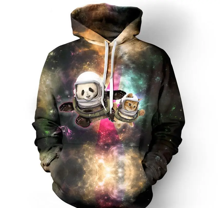 Sweat-shirt à capuche avec impression 3d, XXXL, pour homme et femme, sweat-shirt avec capuche, impression graffiti, chat, galaxie, décontracté, grande taille, pour automne et hiver