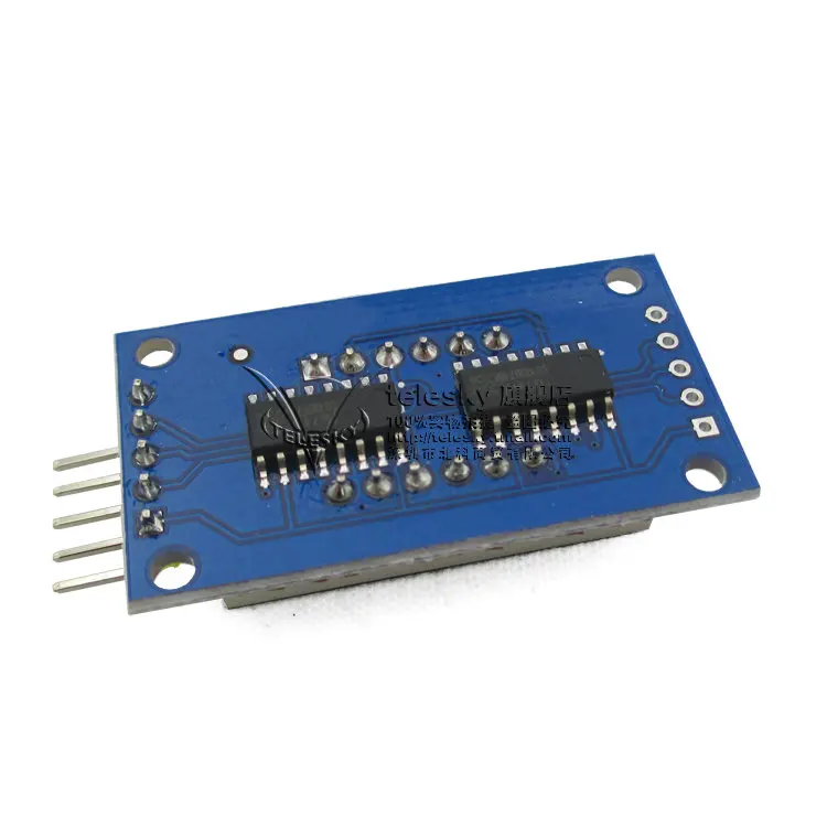 4-digit time digital tube module LED display Four-digit serial 595 driver Send DuPont line