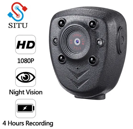 Cámara de vídeo HD 1080P para policía, videocámara con visión nocturna, IR, DVR, luz LED, grabación de 4 horas, grabadora de voz Digital Mini DV, 16G