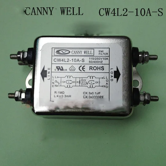 

CW4L2-10A-S AC Power Single Phase power Filter Noise Suppressor Electrical Equipment
