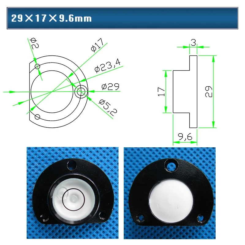 HACCURY Total Station Theodolite Level Bubble horizontal bubble Spirit Level beads for Surveying and mapping instruments