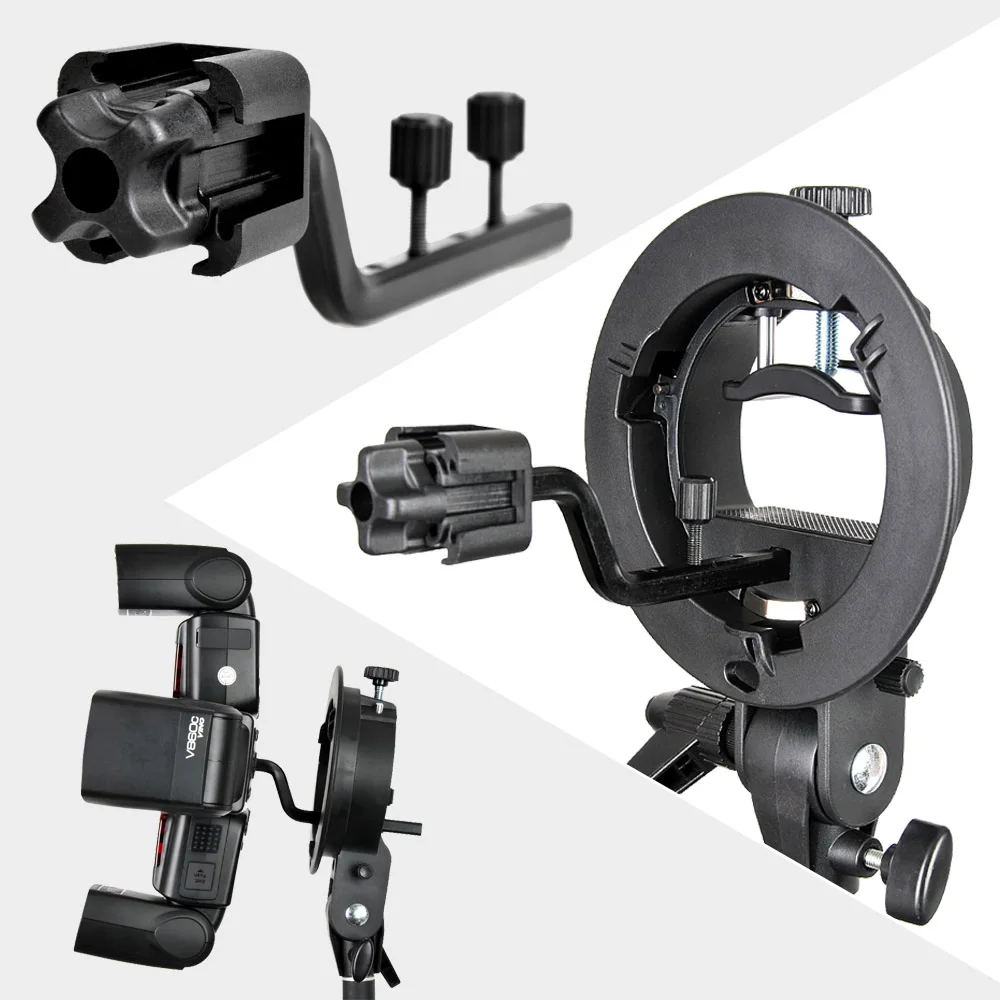 Godox-adaptador Universal de cuatro Speedlite, adaptador de montaje de zapata para Flash, accesorios de estudio fotográfico, S-FA