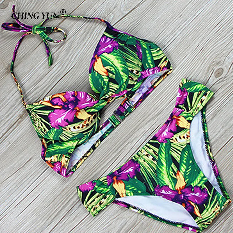 CHING YUN 2019 Neueste Sexy Bandeau Bademode Bikini Frau badeanzug Set Top Strand Badeanzüge Push Up Badeanzug Monokini 18102