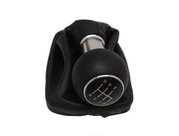 12mm Car Gear Shift Knob 5 Gear 6 Speed With Leather Boot Gaitor Fit For Audi A3 8L S3 2000 2001 2002 2003