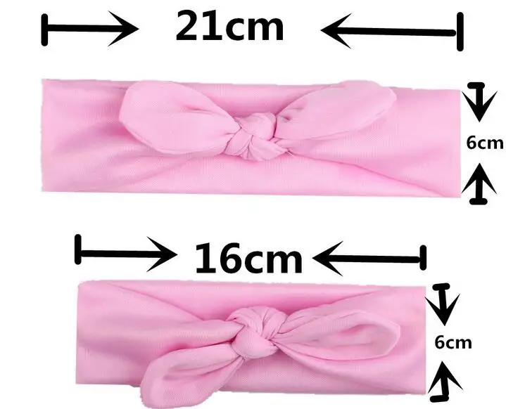 Fashion Mom and Daughter Headband Solid Color Headband Sets Elastic Cotton Top Knot Ear Headband