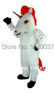 MASCOT Unicorn Mascot Costume Cartoon Character carnival costume fancy Costume party