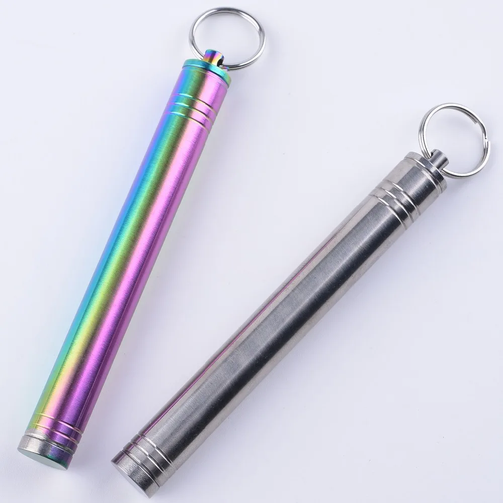 Outdoor EDC Waterproof Carabiners Titanium Alloy Sealed Carabiners Toothpick Holder Storage Titanium Alloy Toothpick Fruit Sign