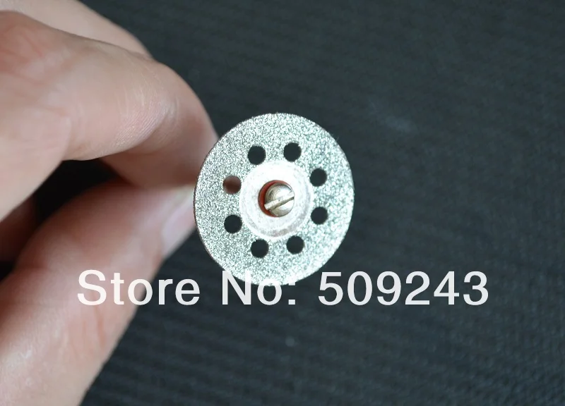 ล้อตัดเพชร5ชิ้น0.8 "/22มม. ใบเลื่อยเพชร + ก้าน1/8" สำหรับสว่านขัด Dremel