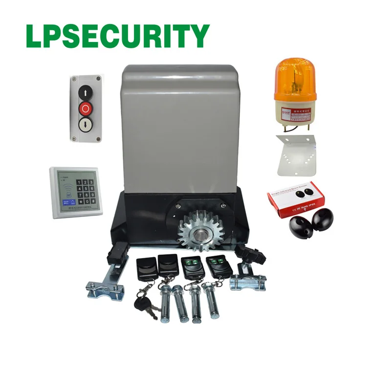 

LPSECURITY 230V 800kg/1200kg electrical automatic sliding gate opener motor operator (SENSOR KEYPAD LAMP OPTIONAL)