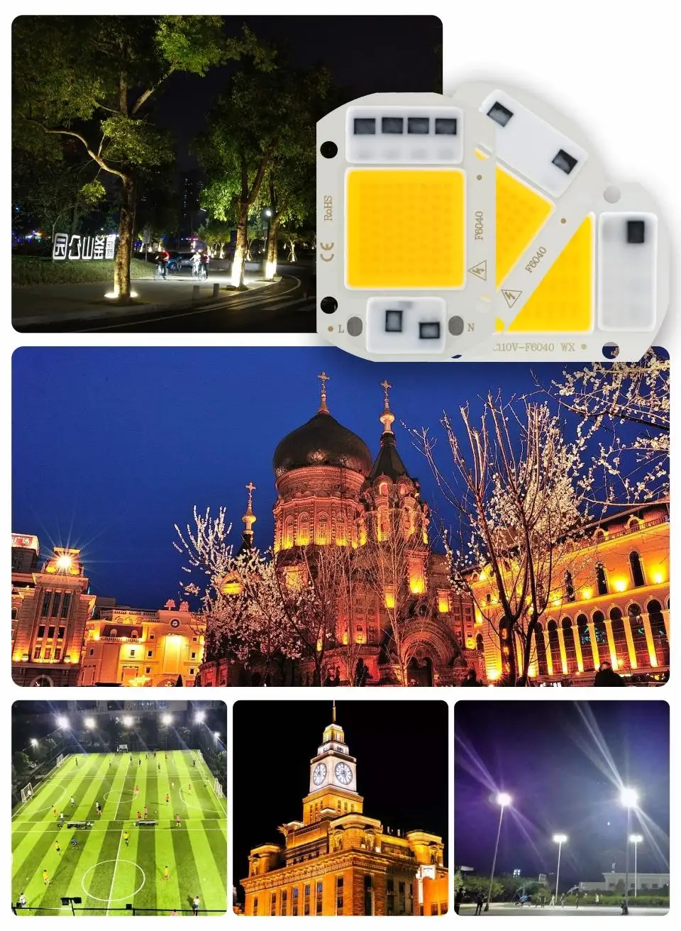 10 Stück 220V LED-Chip 10W 20W 30W 50W COB-Chip Ohne Treiber LED-Lampenperlen für Flutlicht, Strahler, Lampada, DIY-Beleuchtung – Detail 7