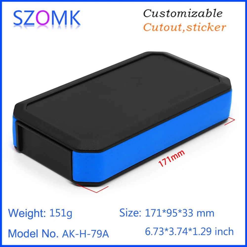 1 Piece 171*95*33mm szomk plastic housing 3x AA junction box waterproof instrument enclosure pcb design IP65 plastic enclosure