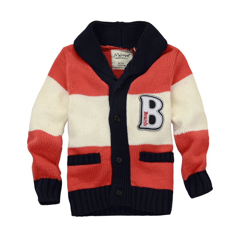 

MamaLove NEW Autumn/Winter Long Sleeve Boys Sweater for Boy Cardigan Childrens Sweater Thermal 2-9years Warm Outerwear Sweaters