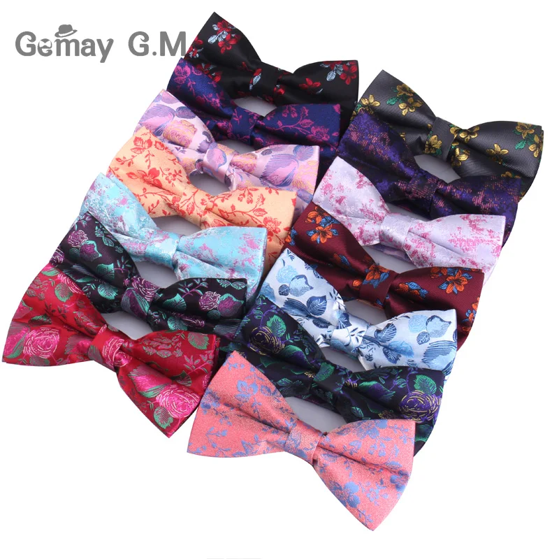 Männer Bogen Krawatten Neueste Polyester Fliege Für Männer Marke Männlichen Floral Jacquard Bowtie Krawatte Geschäfts Hochzeit Gravata Borboleta