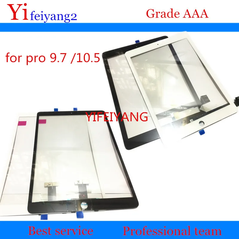 2pcs OEM A quality Front Glass touch screen for ipad pro 9.7 /10.5 Outer Glass lcd repair Touch screen digitizer