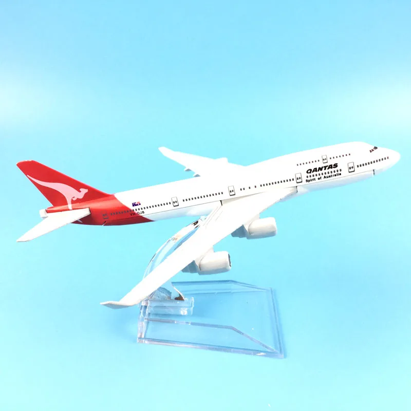 Australian Air Australia Qantas B747 Airlines Boeing 747 Airways Plane Model Aircraft Airplane Model w Stand M6-038