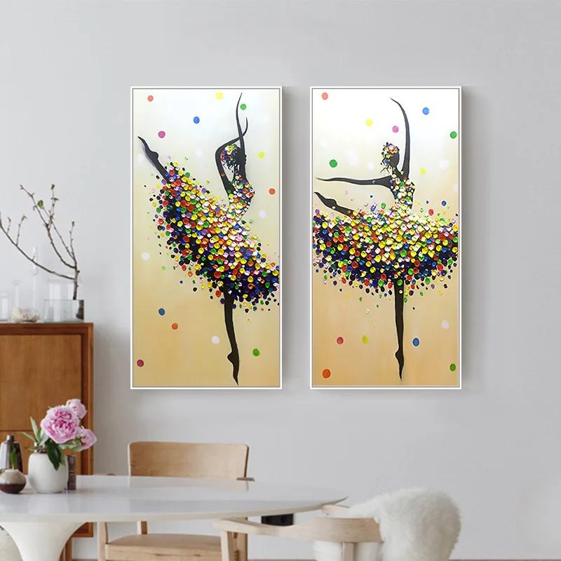 

DIY 3d Diamond Painting Full Round Mosaic Kit for Cross Stitch Embroidery Broderie Diamand Dancer Ballet Decoracion Women