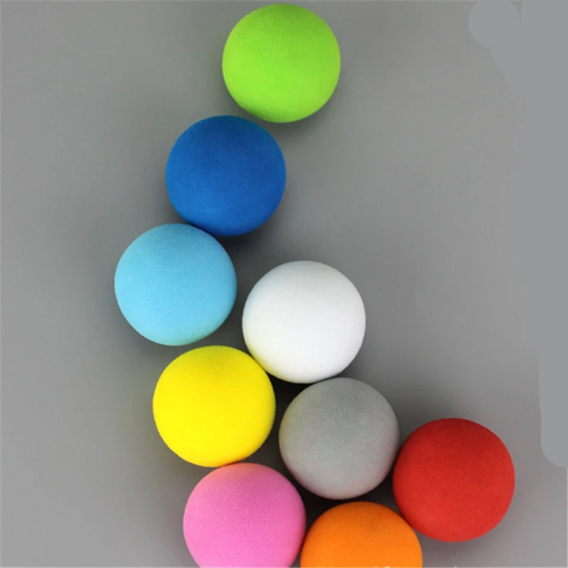 Pelotas de esponja suave para practicar tenis al aire libre, 10 piezas, 42mm, 10 colores