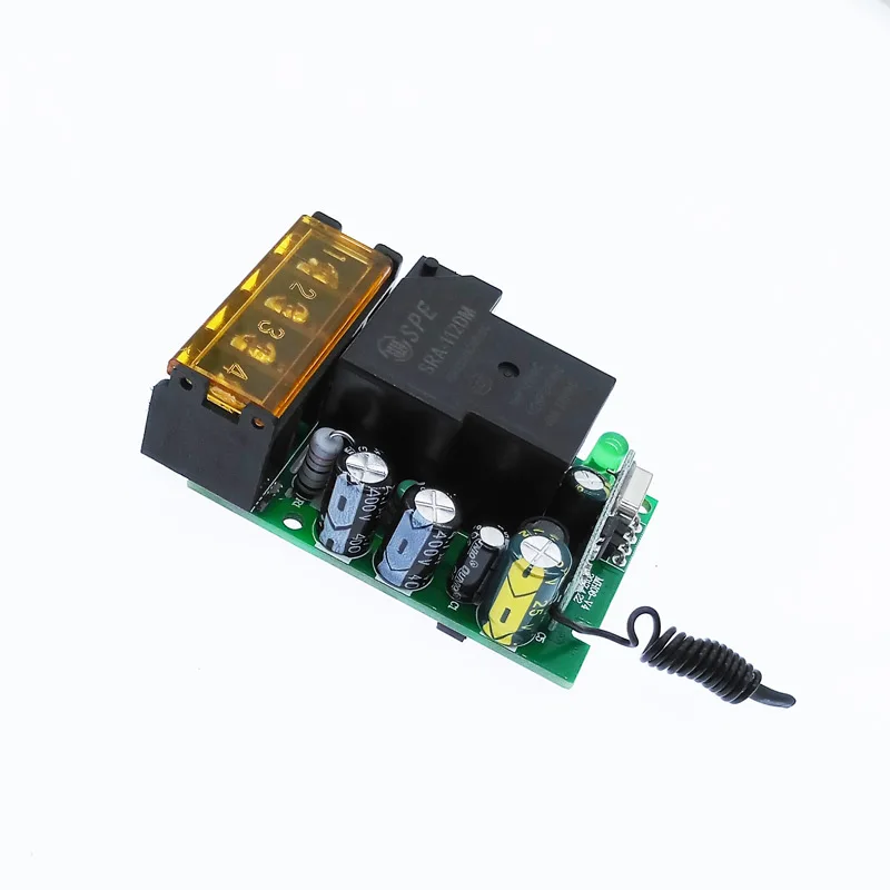 12V 24V DC Wireless Remote Controller Switch AC 220V 110V MAX 40A Universal Relay  Receiver Module Wide Voltage 433Mhz EV1527