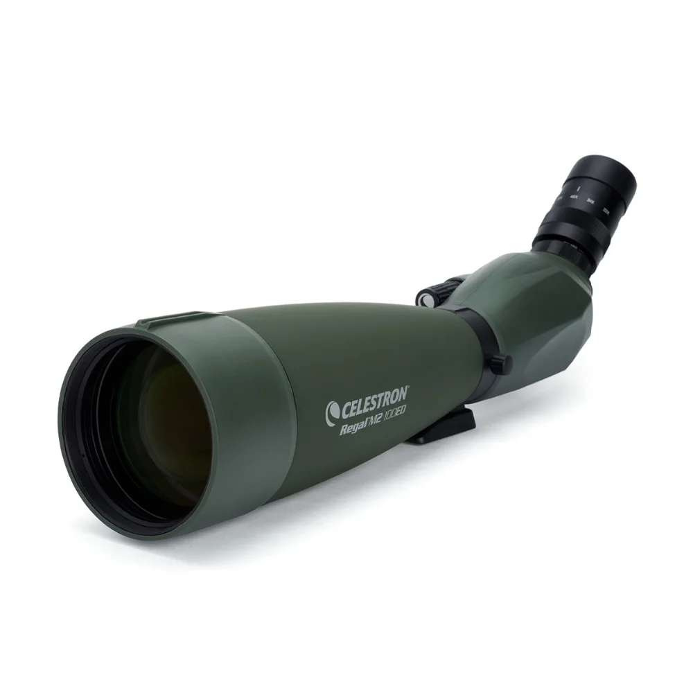 Celestron REGAL M2 100 F-ED 45degree 22x-67x Zoom Spotting Scope Telescope Multi-Coated for Bird Watching Hunting Travel