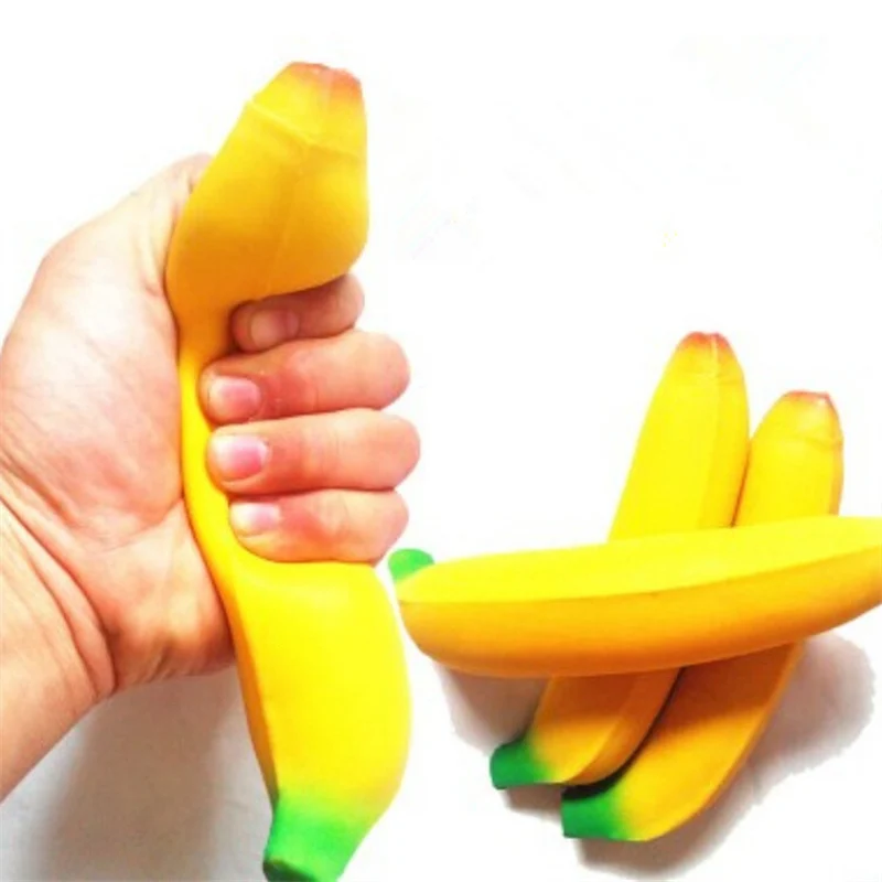 

Funny Banana Pressure-Resistant Extrusion Relieving Pressure Innovative Interesting slow rebound Gift antistress squeeze toys