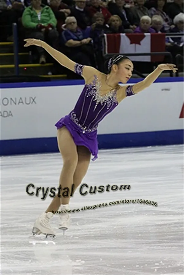 Professional Custom  Figure Skating Dress For Women With Spandex Graceful New Brand Ice Skating Dress Kids DR3293