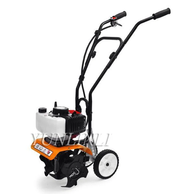 

52cc 2.5Hp Walk-behind Tractor Cultivator Plants Motocultor Soil Loosening Equipment Home Garden Small Tiller Rotary Hoe Machine