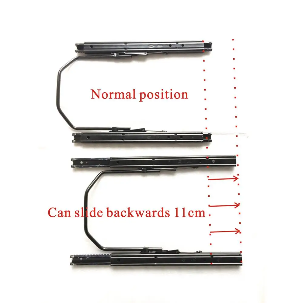 HWHongRV Car Seat Double Slide-Way Lengthen and General Recreational Vehicle Seat Rail for Adjustable Comfort and Convenience