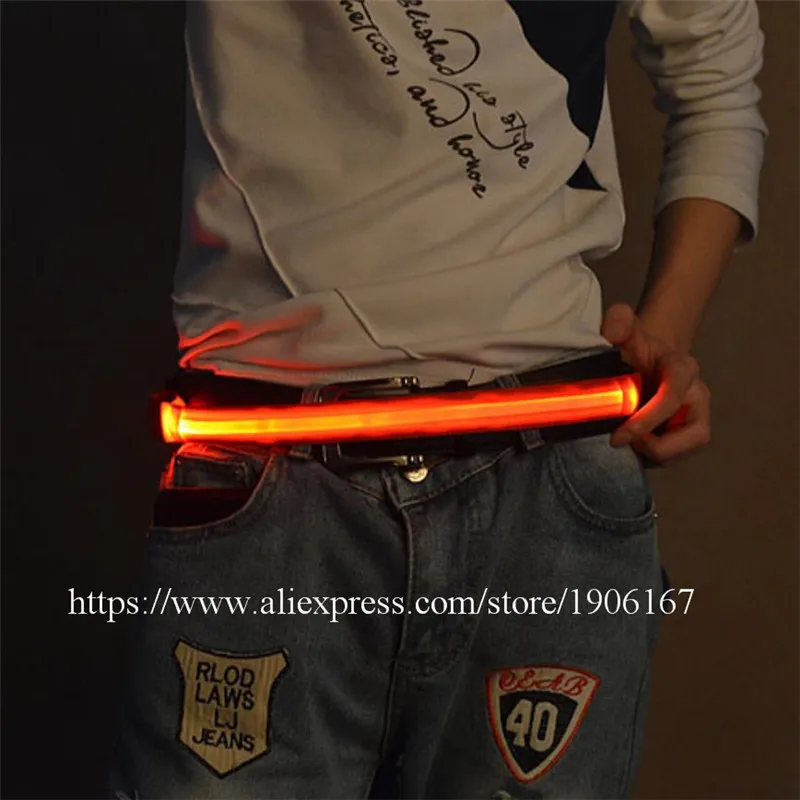 New Design Led Colorful Belt Stage Wear Event Party Supplies Led Party Belt Led Bicycle Jogger Runway Girdle Gift