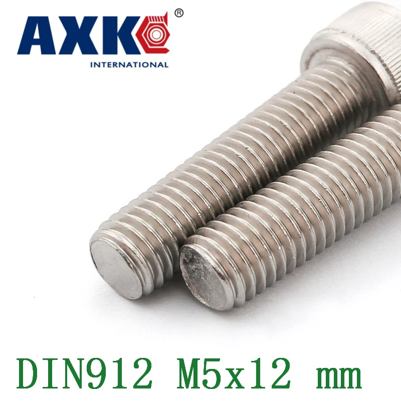 

Din912 M5x12 Mm M5 * 12 304 Vis Parafusos нержавеющая сталь Бесплатная доставка 50 шт./лот метрические Резьбовые болты с шестигранной головкой