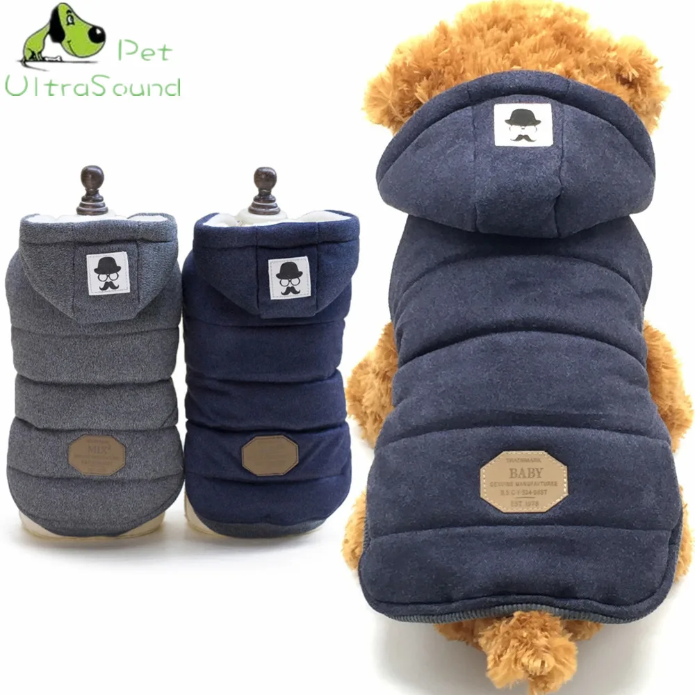 

Winter Warm Dog Clothes Waterproof Pet Padded Vest Zipper Jacket Coat For Small Medium Large Dogs Pug Chihuahua Ropa Para Perros