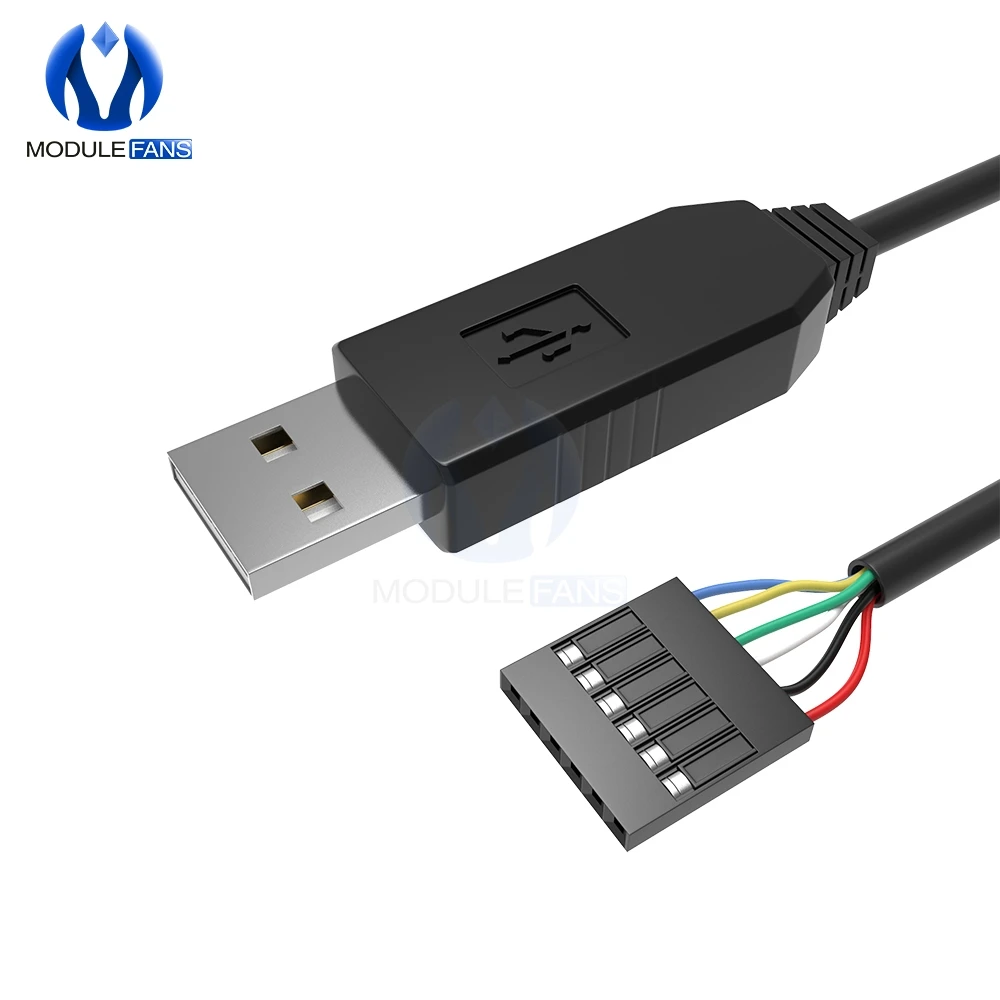 Módulo FTDI FT232RL FT232 de 6 pines para Arduino USB a TTL UART adaptador de Cable serie RS232 módulo de Cable de descarga indicador LED