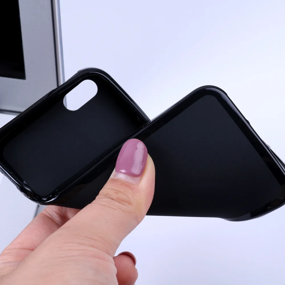 Matte Soft TPU Case For Apple iPhone X XS Max XR iPhoneX XSMax Silicone Ultra Thin Slim Black Nature Back Cover