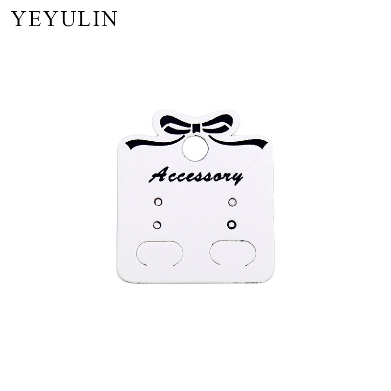 100pcs New Design 3 style Rectangle Earring Display Cards Jewelry Holder Gift Shop Tags Wholesale