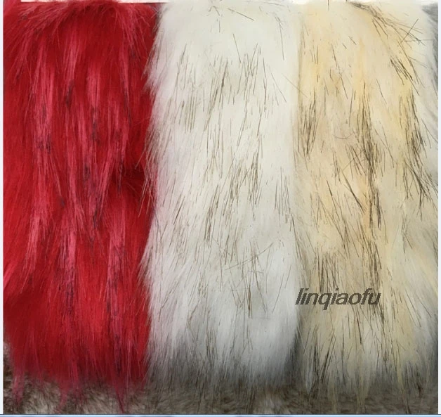 High imitation braid hair artificial fur fabric  High-grade fur collar fur plush fabric:170*90cm (one yard) One pcs